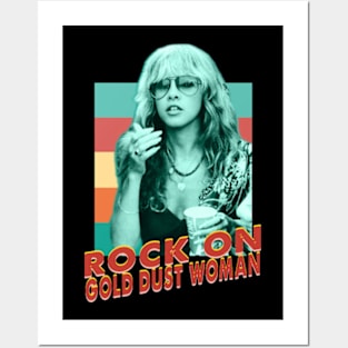 Stevie Nicks rock on gold dust woman Posters and Art